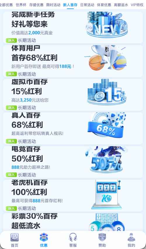 开云体育新人优惠活动展示